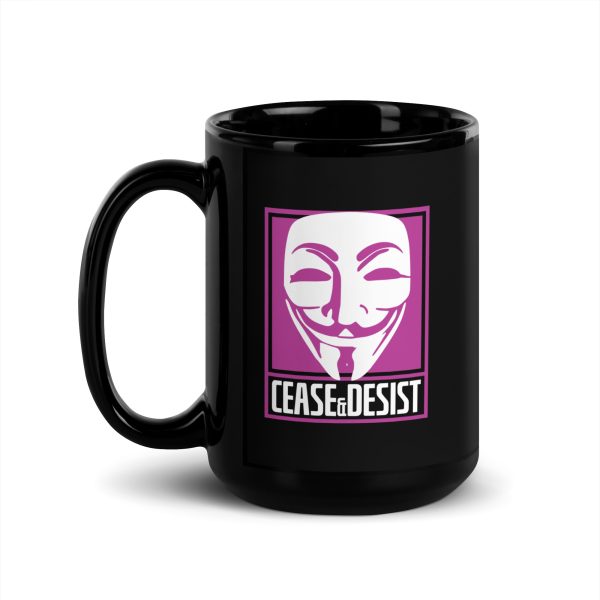 Anonymous Black Glossy 15oz Mug