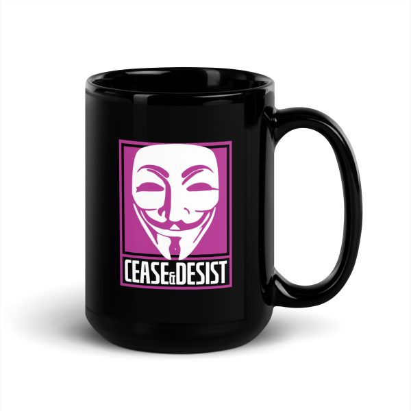 Anonymous Black Glossy 15oz Mug